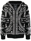 KTZ CHURCH PRINT ZIPPED HOODIE