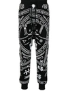 Ktz Church-print Jogging Trousers In Schwarz