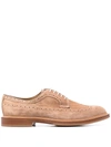 Brunello Cucinelli Lace-up Brogues In Nude