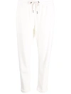 Brunello Cucinelli Drawstring-waist Joggers In Weiss