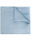 Brunello Cucinelli Metallic Cashmere-blend Scarf In Sea Glass
