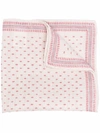 Brunello Cucinelli Dotted Pocket Square In Nude