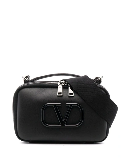 Valentino Garavani Vlogo Signature Black Crossbody Bag