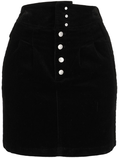 B+ab Corduroy Mini Skirt In Schwarz