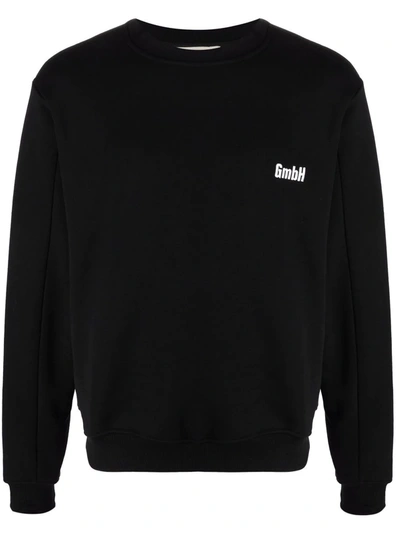 Gmbh Berg Crewneck Embroidery Sweatshirt In Black