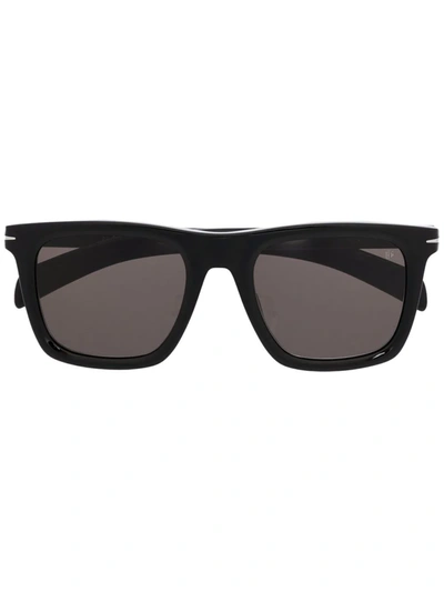 Eyewear By David Beckham Square Frame Sunglasses In Schwarz