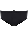 Dsquared2 Logo Printed Swimming Trunks In Schwarz