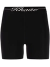 Khaite Bryant Logo Viscose Blend Bike Shorts In Schwarz