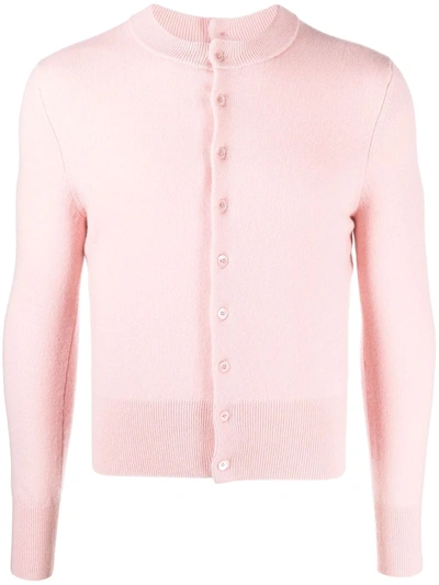Extreme Cashmere No.140 Little Game Stretch-cashmere Cardigan In Pink