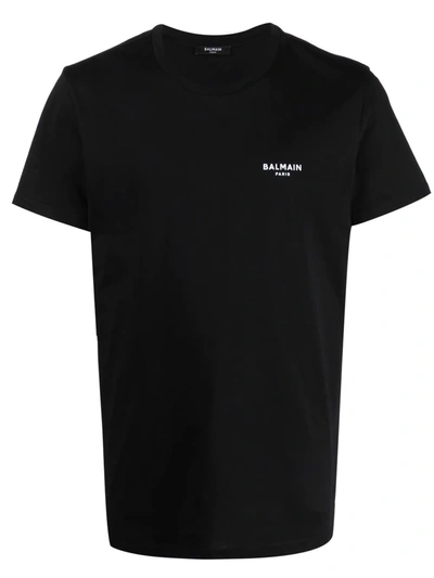 Balmain Black Cotton T-shirt