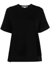 Stella Mccartney Strong Silhouette Short-sleeve Knitted Jumper In Schwarz