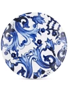 DOLCE & GABBANA BLU MEDITERRANEO-PRINT PORCELAIN CHARGER PLATE (31CM)