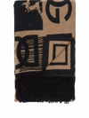 Dolce & Gabbana Leopardo-print Cashmere Blanket In Schwarz