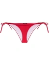 Dsquared2 Icon Logo-print Bikini Bottoms In Rot