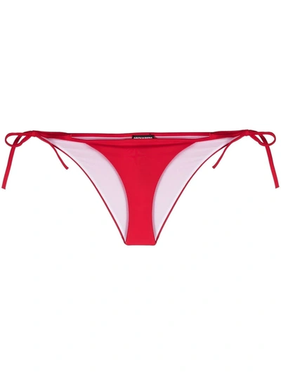 Dsquared2 Side Tie Bikini Briefs - 红色 In Red