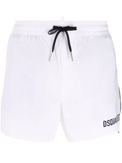 Dsquared2 Icon Forever Swimming Shorts In Weiss
