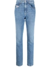 Diesel Straight-leg Washed Denim Jeans In Blue