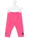 Chiara Ferragni Pink Cotton Stretch Blend Leggings In Pink