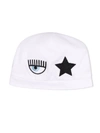 Chiara Ferragni Embroidered Eyestar Interlock Hat In White