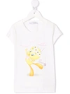 Monnalisa White Cotton T-shirt With Tweety Print In White