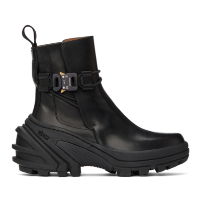 Alyx Black Low Buckle Ankle Boots