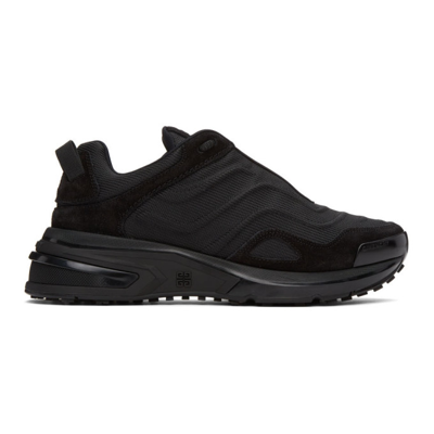 Givenchy Black Giv 1 Light Runner Sneakers In 001 Black
