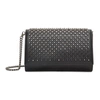 Christian Louboutin Rivet Shoulder Bag In B078 Black/gun Metal