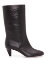 FENDI FF KARLIGRAFY LEATHER ANKLE BOOTS