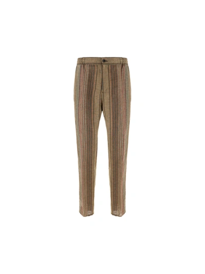 Etro Trouser In Brown