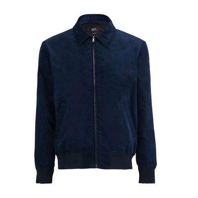 Apc . Harry Jacket In Iak Dark Navy