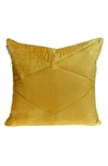 Parkland Collection Koko Transitional Yellow Throw Pillow In Yellow