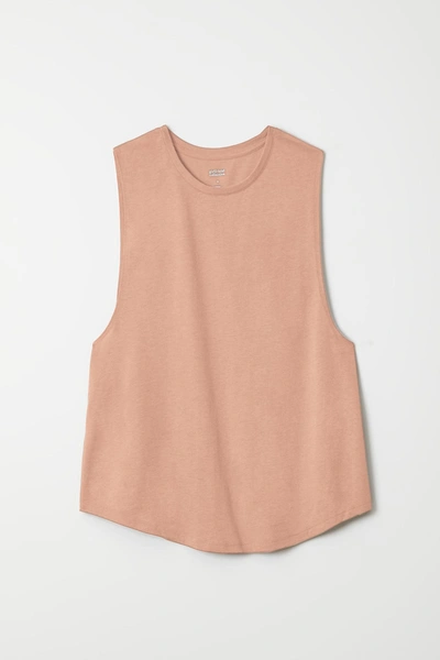 Girlfriend Collective Oyster Cupro Muscle Tee In Pink
