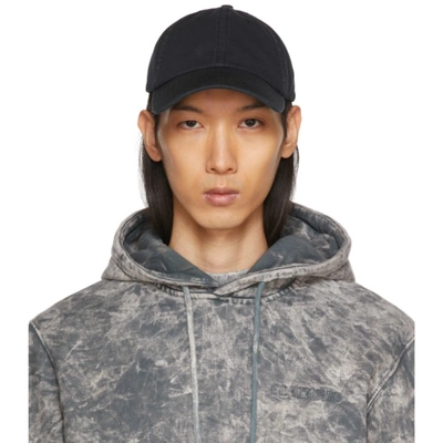 Han Kjobenhavn Black Hk Cap In Faded Black