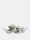 Berghoff Ouro Gold 11pc Stainless Steel Cookware Set, Stainless Steel Lids