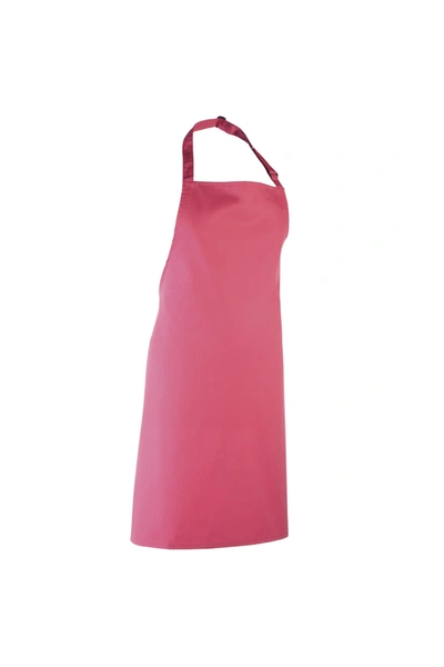 Premier Colours Bib Apron/workwear (pack Of 2) In Pink