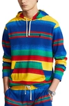 POLO RALPH LAUREN STRIPE FRENCH TERRY PULLOVER HOODIE