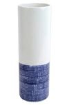Vietri Santorini Geo Tall Vase In Blue