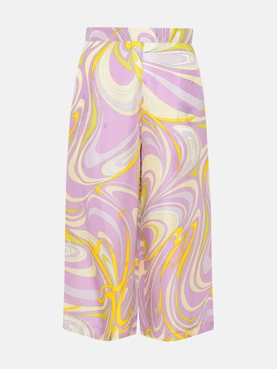 Emilio Pucci Multicolor Silk Pants