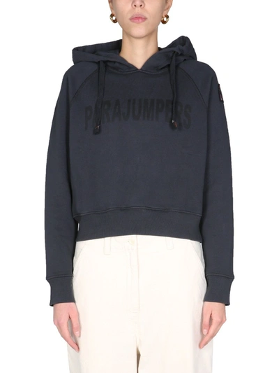 Parajumpers Sweatshirt With Logo Print In Blue
