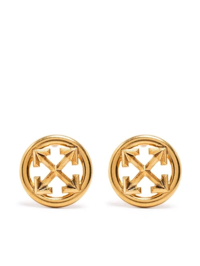 Off-white Women's Gold Metal Earrings