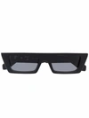 Off-white Marfa Rectangular-frame Sunglasses In Black