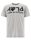 COMME DES GARÇONS PLAY COMME DES GARÇONS PLAY MEN'S GREY OTHER MATERIALS T-SHIRT,P1T0821GREY M