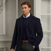 Polo Ralph Lauren Kent Brushed Wool Topcoat In Navy