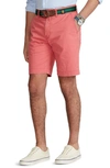 POLO RALPH LAUREN FLAT FRONT STRETCH CHINO SHORTS