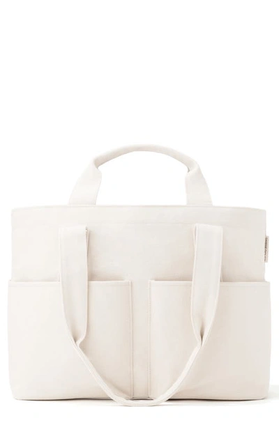 Dagne Dover Vida Large Organic Cotton Canvas Tote In Natural