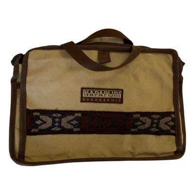 Pre-owned Napapijri Cloth Handbag In Beige