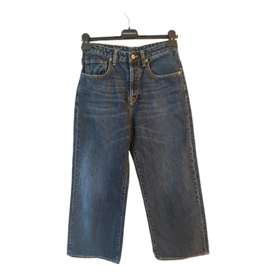 Pre-owned True Nyc Bootcut Jeans In Blue