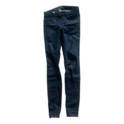 Pre-owned Maje Jeans In Navy