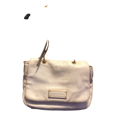 Pre-owned Marc Jacobs Single Leather Handbag In White
