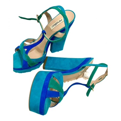 Pre-owned Ninalilou Sandals In Blue